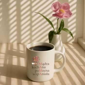 Kubek z napisem 