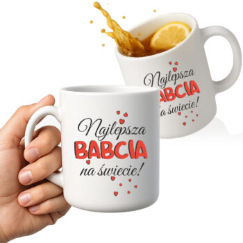 kubek z napisem Najlepsza Babcia na świecie – prezent