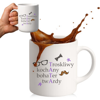 kubek z napisem TATA – troskliwy i silny