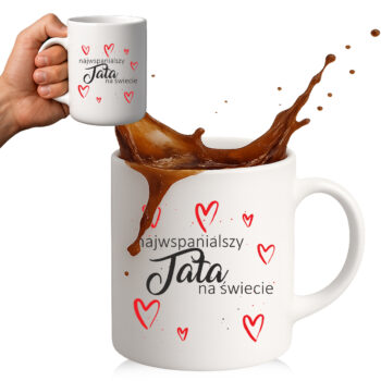 kubek z napisem Najwspanialszy Tata na świecie – prezent