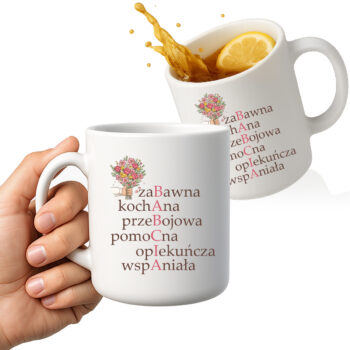 kubek z napisem Babcia – prezent dla ukochanej babci