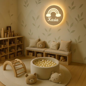 Lampka nocna LED w pokoju dziecka – aranżacja 1